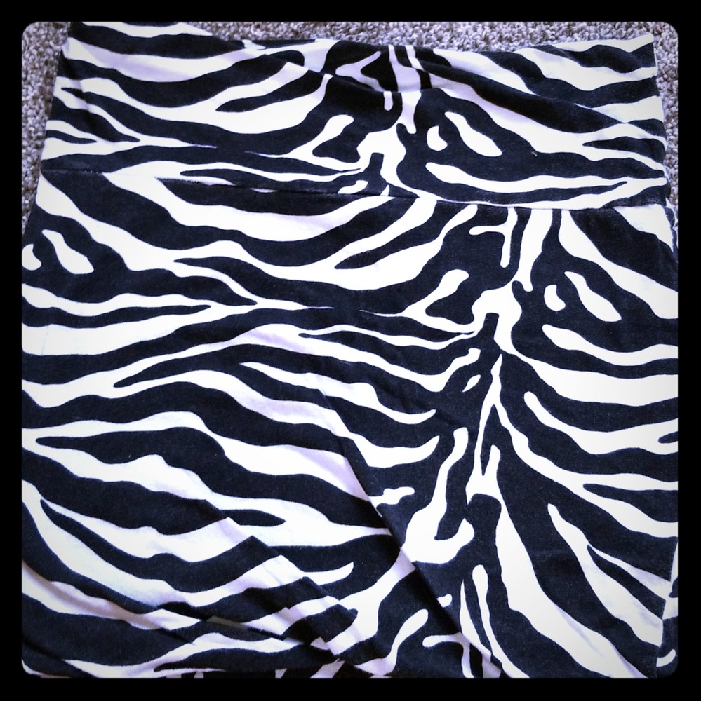 Zebra Medium Bodycon Skirt